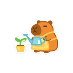 Bubble-free stickers Gardening Capybara
