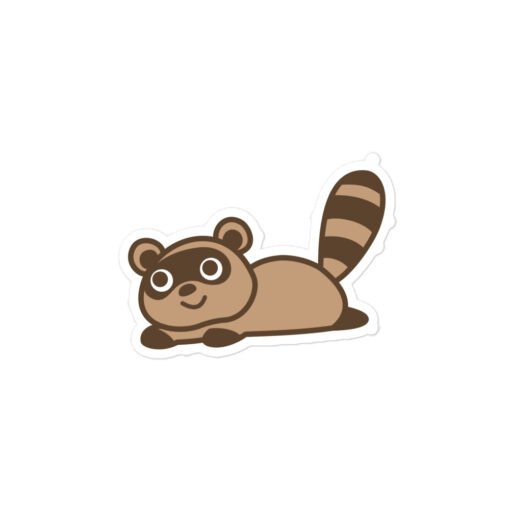 Bubble-free stickers Raccoon
