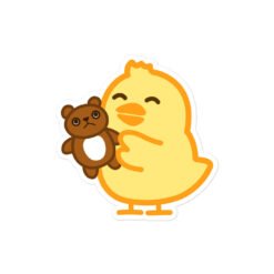 Bubble-free stickers Baby Chick Teddybear