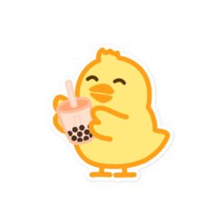 Bubble-free stickers Baby Chick Boba