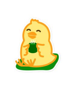 Bubble-free stickers Baby Chick Green Tea
