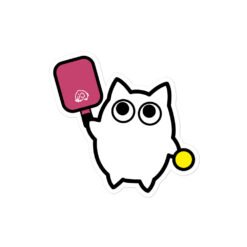 Bubble-free stickers Little Ghost Pickleball