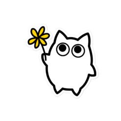Bubble-free stickers Little Ghost Flower