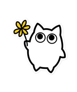 Bubble-free stickers Little Ghost Flower