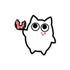 Bubble-free stickers Little Ghost Donuts