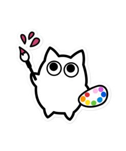 Bubble-free stickers Little Ghost Painting