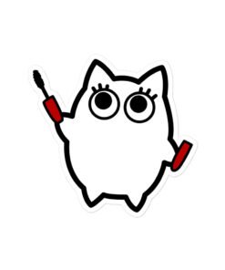 Bubble-free stickers Little Ghost Makeup