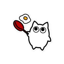 Bubble-free stickers Little Ghost Cooking