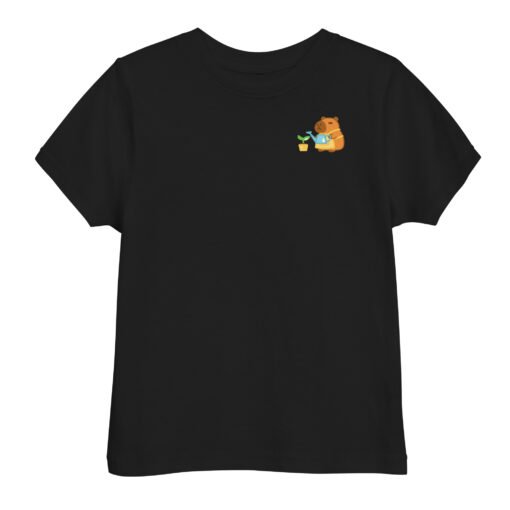Toddler jersey t-shirt Gardening Capybara - Image 2