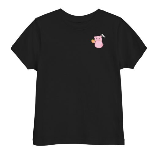 Toddler jersey t-shirt Hungry Pig Hamburger - Image 2