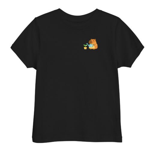 Toddler jersey t-shirt Gardening Capybara - Image 2