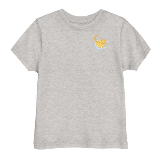 Toddler jersey t-shirt Orange Cat Laptop - Image 4