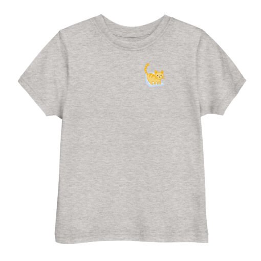 Toddler jersey t-shirt Orange Cat Laptop - Image 4