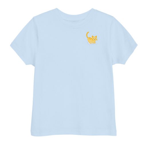 Toddler jersey t-shirt Orange Cat Laptop - Image 5