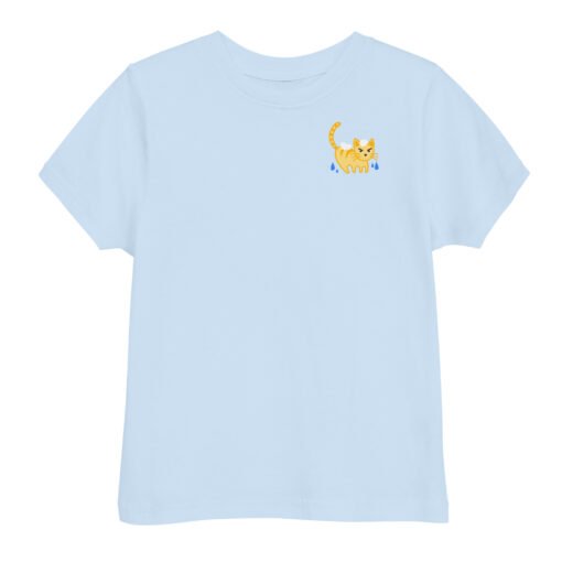 Toddler jersey t-shirt Orange Cat Bathing - Image 5
