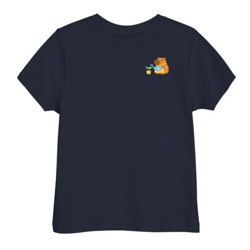 Toddler jersey t-shirt Gardening Capybara - Image 3