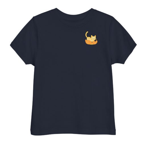 Toddler jersey t-shirt Orange Cat Orange Peel - Image 3