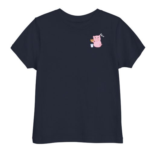 Toddler jersey t-shirt Hungry Pig Cookies - Image 3