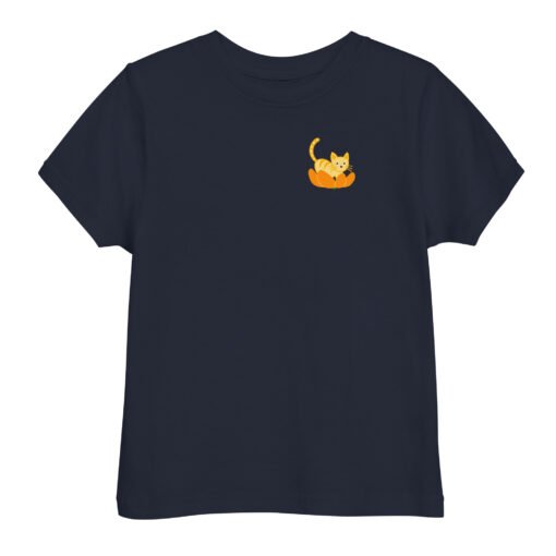 Toddler jersey t-shirt Orange Cat Orange Peel - Image 3