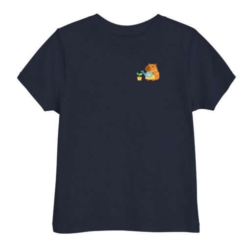 Toddler jersey t-shirt Gardening Capybara - Image 3