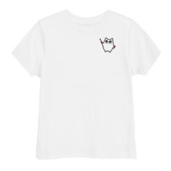Toddler jersey t-shirt Little Ghost Makeup