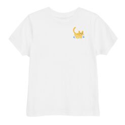 Toddler jersey t-shirt Orange Cat Bathing