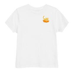 Toddler jersey t-shirt Orange Cat Orange Peel