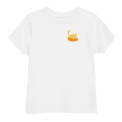 Toddler jersey t-shirt Orange Cat Orange Peel