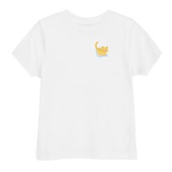 Toddler jersey t-shirt Orange Cat Laptop