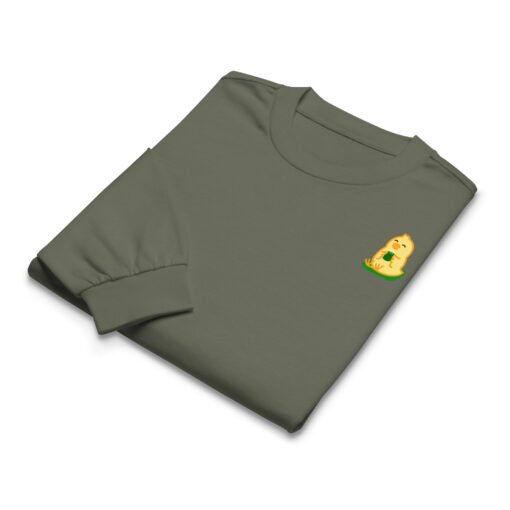 Premium heavyweight long sleeve shirt Baby Chick Green Tea - Image 5