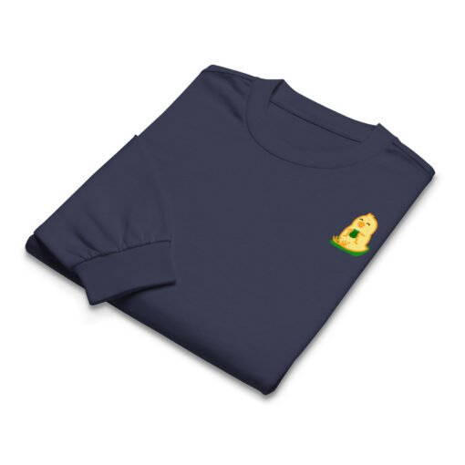Premium heavyweight long sleeve shirt Baby Chick Green Tea - Image 3