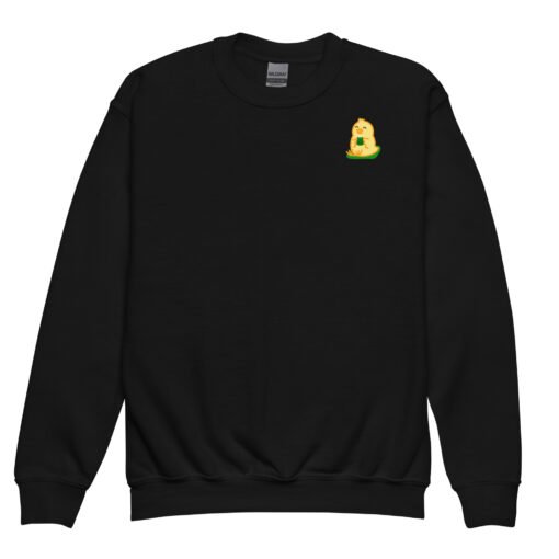 Youth crewneck sweatshirt Baby Chick Green Tea - Image 2