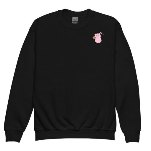 Youth crewneck sweatshirt Hungry Pig S'mores - Image 2