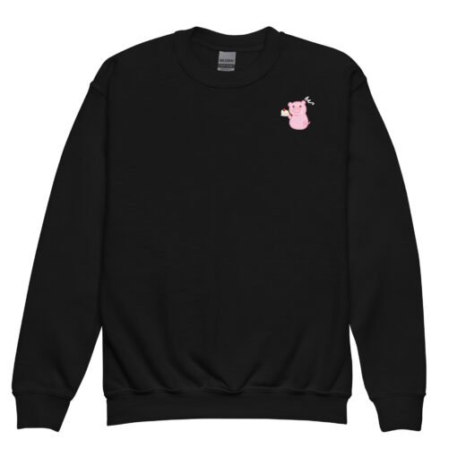 Youth crewneck sweatshirt Hungry Pig Shortcake - Image 2