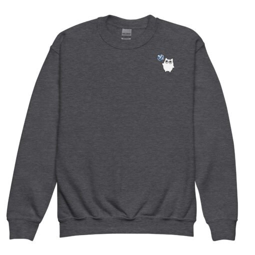 Youth crewneck sweatshirt Little Ghost Volleyball - Image 5