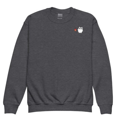 Youth crewneck sweatshirt Little Ghost Lantern - Image 5