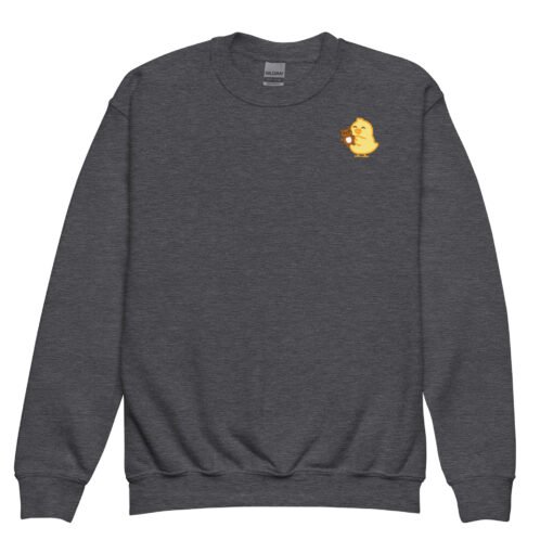 Youth crewneck sweatshirt Baby Chick Teddybear - Image 5