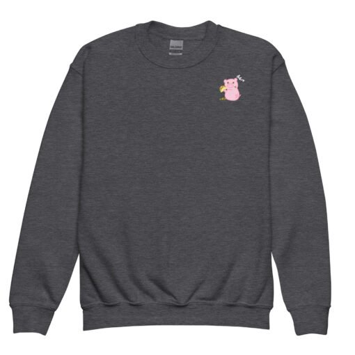 Youth crewneck sweatshirt Hungry Pig Tacos - Image 5