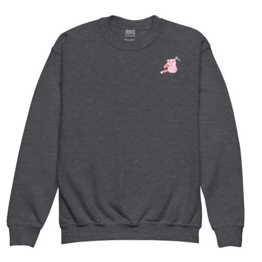 Youth crewneck sweatshirt Hungry Pig Whip Cream - Image 5