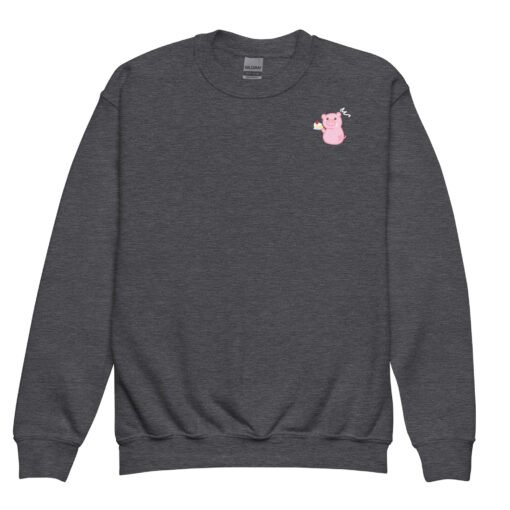 Youth crewneck sweatshirt Hungry Pig Shortcake - Image 5
