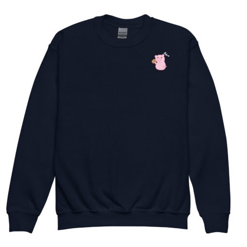 Youth crewneck sweatshirt Hungry Pig S'mores - Image 3