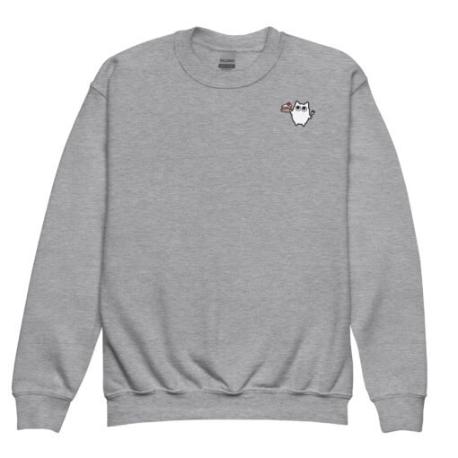 Youth crewneck sweatshirt Little Ghost Shortcake - Image 6