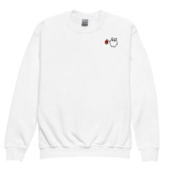 Youth crewneck sweatshirt Little Ghost Lantern