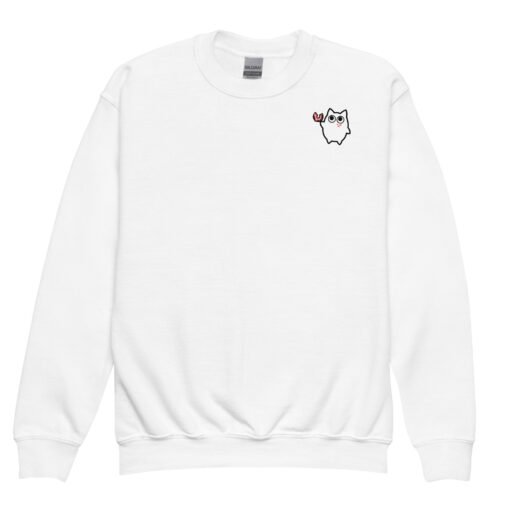 Youth crewneck sweatshirt Little Ghost Donuts