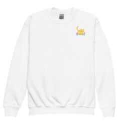 Youth crewneck sweatshirt Orange Cat Outdoor