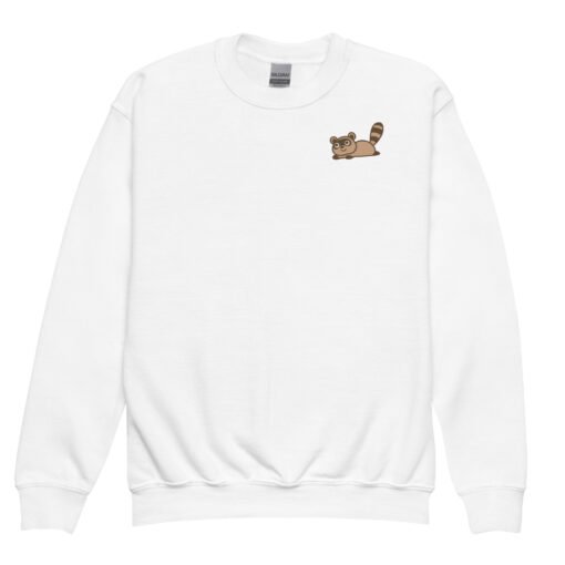 Youth crewneck sweatshirt Raccoon