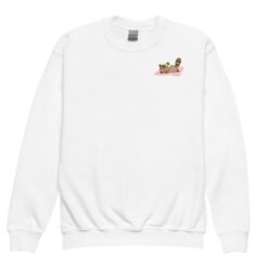 Youth crewneck sweatshirt Raccoon Picnic