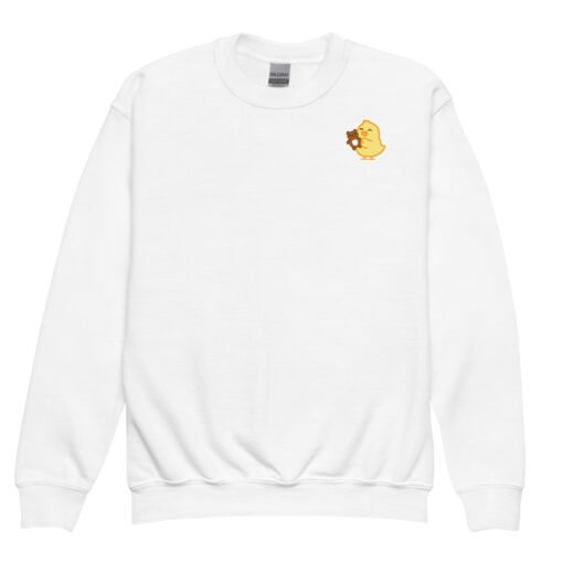 Youth crewneck sweatshirt Baby Chick Teddybear