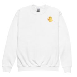 Youth crewneck sweatshirt Baby Chick Coffee