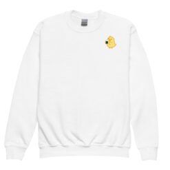 Youth crewneck sweatshirt Baby Chick Onigiri